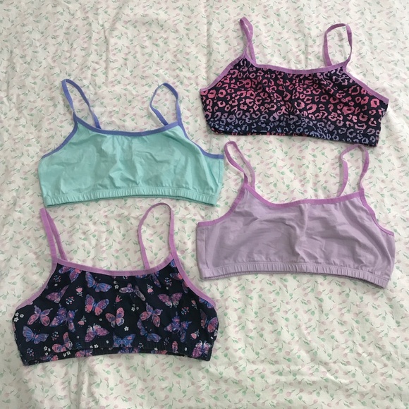 NWOT Cotton Training Bralettes Bundle Lot Girls XXL or Women's S/M - Picture 1 of 6